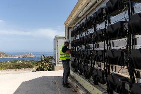 GREECE-TILOS-RENEWABLE ENERGY-ZERO WASTE