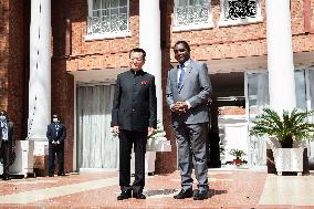 ZAMBIA-LUSAKA-CHINESE AMBASSADOR-LETTER OF CREDENCE-PRESENTING