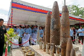 CAMBODIA-PHNOM PENH-U.S.-UNEXPLODED BOMBS