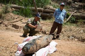 CAMBODIA-PHNOM PENH-U.S.-UNEXPLODED BOMBS