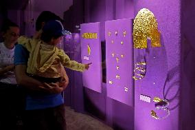 ROMANIA-BUCHAREST-MUSEUM NIGHT