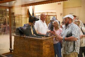 EGYPT-CAIRO-EGYPTIAN MUSEUM-ANUBIS