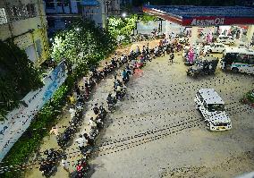 INDIA-AGARTALA-FUEL STATION