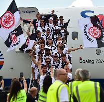 (SP)GERMANY-FRANKFURT-UEFA EUROPA LEAGUE-EINTRACHT FRANKFURT-AIRPORT