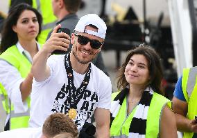 (SP)GERMANY-FRANKFURT-UEFA EUROPA LEAGUE-EINTRACHT FRANKFURT-AIRPORT