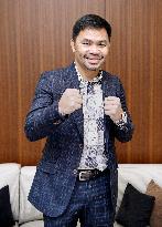 Boxing great Manny Pacquiao in Japan