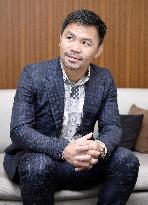 Boxing great Manny Pacquiao in Japan