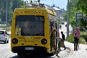 BOSNIA AND HERZEGOVINA-SARAJEVO-NEW TROLLEYBUS