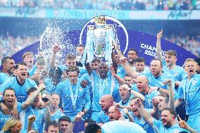 (SP)BRITAIN-MANCHESTER-FOOTBALL-PREMIER LEAGUE-MANCHESTER CITY VS ASTON VILLA
