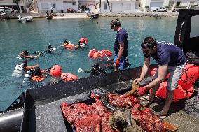 GREECE-ITHACA-SEA-CLEANUP