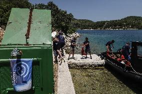GREECE-ITHACA-SEA-CLEANUP