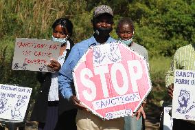 ZIMBABWE-HARARE-PROTEST-ANTI-SANCTIONS