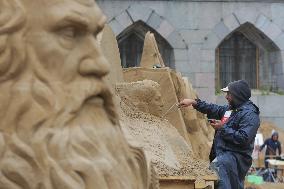 RUSSIA-ST. PETERSBURG-SAND SCULPTURE FESTIVAL