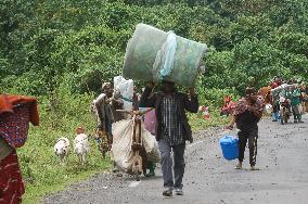 DR CONGO-GOMA-M23-CLASH-FLED PEOPLE