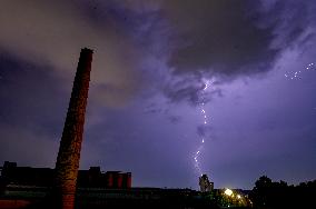 NORTH MACEDONIA-SKOPJE-LIGHTNING