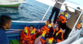 INDONESIA-SOUTH SULAWESI-CAPSIZED SHIP