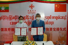 MYANMAR-YANGON-CHINA-VACCINE-DONATION