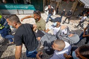 MIDEAST-JERUSALEM-JERUSALEM DAY-FLAG MARCH-CLASHES