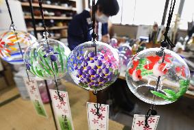 Japanese "Edo Furin" wind-bell at production peak