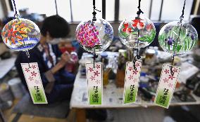 Japanese "Edo Furin" wind-bell at production peak