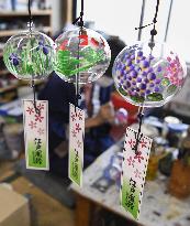 Japanese "Edo Furin" wind-bell at production peak