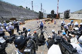 Maglev train station unveiled