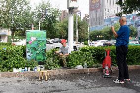 CHINA-XINJIANG-ARTSY TRAFFIC BOX (CN)