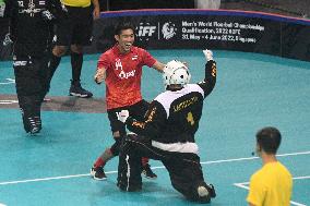 (SP)SINGAPORE-FLOORBALL-WORLD CHAMPIONSHIP QUALIFIERS-THA VS NZL