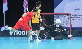 (SP)SINGAPORE-FLOORBALL-WORLD CHAMPIONSHIP QUALIFIERS-SGP VS MAS