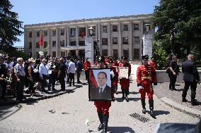 ALBANIA-TIRANA-MOURNING-FORMER PRESIDENT