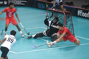 (SP)SINGAPORE-FLOORBALL-WORLD CHAMPIONSHIP QUALIFIERS-SGP VS THA