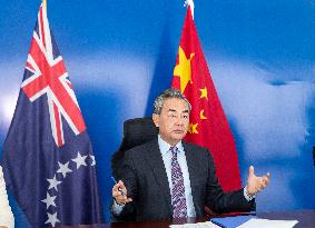 PAPUA NEW GUINEA-PORT MORESBY-WANG YI-COOK ISLANDS-MEETING