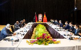 PAPUA NEW GUINEA-PORT MORESBY-CHINA-WANG YI-FM-TALKS