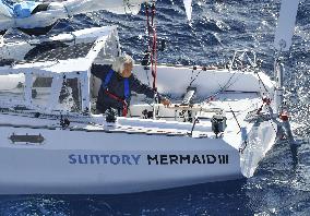 Japan's Horie, 83, becomes oldest to sail nonstop solo across Pacific