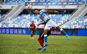 (SP)CHINA-HAIKOU-FOOTBALL-CSL-CHANGCHUN YATAI VS GUANGZHOU CITY (CN)