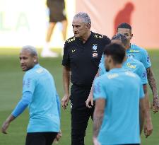 Football: Brazil training for Japan friendly