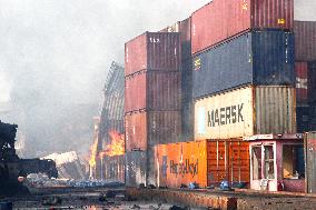 BANGLADESH-CHATTOGRAM-CONTAINER-DEPOT-FIRE