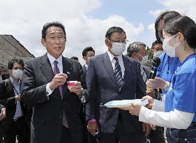 Japan PM Kishida in Fukushima Pref.