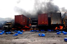 BANGLADESH-CHATTOGRAM-CONTAINER-DEPOT-FIRE