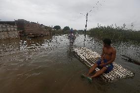 BRAZIL-RECIFE-HEAVY RAINS-FLOODED STREET