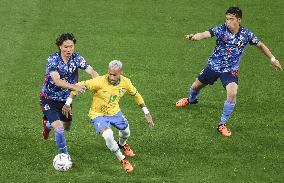 Football: Japan-Brazil friendly