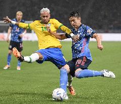 Football: Japan-Brazil friendly