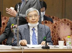 BOJ Governor Kuroda at parliament