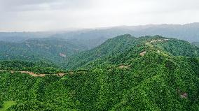 CHINA-GANSU-ZHANGJIACHUAN-GUANSHAN MOUNTAIN-VIEW (CN)