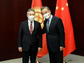 KAZAKHSTAN-NUR-SULTAN-CHINA-WANG YI-KYRGYZ FM-MEETING