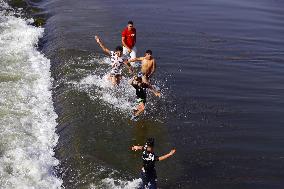 EGYPT-QALYUBIA-HOT WEATHER