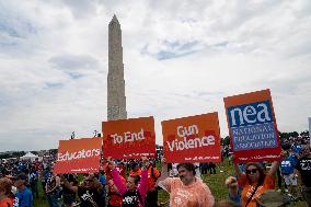 U.S.-WASHINGTON, D.C.-GUN VIOLENCE-PROTEST