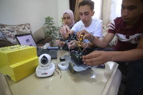 MIDEAST-GAZA-RAFAH-SMART ROBOT