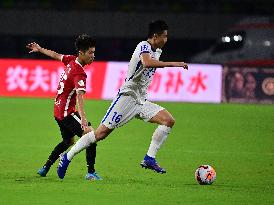 (SP)CHINA-MEIZHOU-FOOTBALL-CSL-CANGZHOU VS CHENGDU(CN)