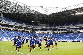 Football: Japan's training for Tunisia friendly